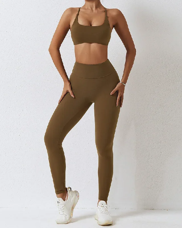 Bra Leggings Brown