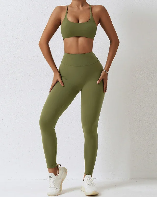 Bra Leggings Army Green