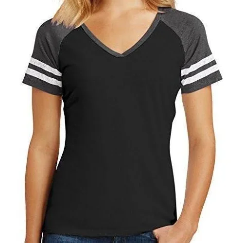 Womens Sporty V-neck Top